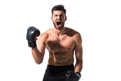 Stock Photo Angry Shirtless Boxer Screaming Isolated 400x267 1, Wild West Training Center Carson City